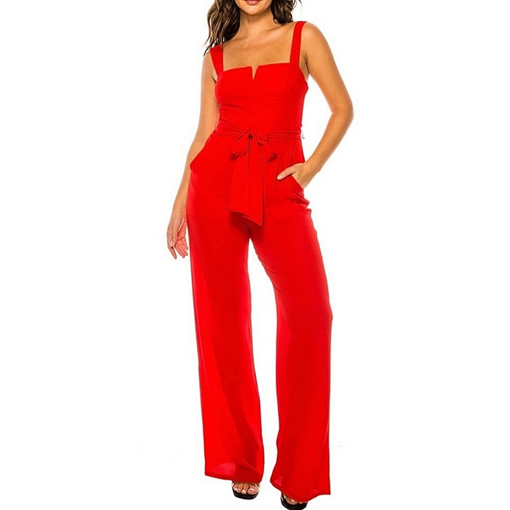 Premier Amour red jumpsuit